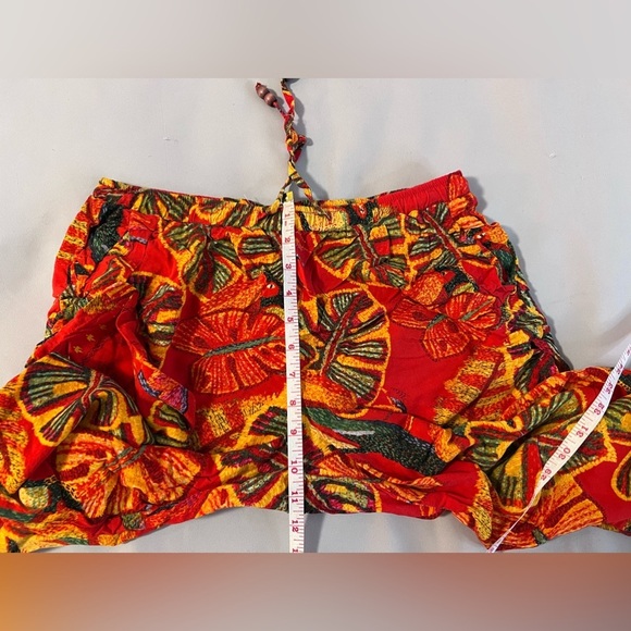 Christian Siriano Pull On Pants Women’s Sz Small‎ Wide Leg Cropped Rayon - Picture 6 of 11